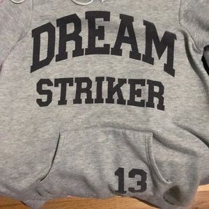 A long and oversized sweatshirt